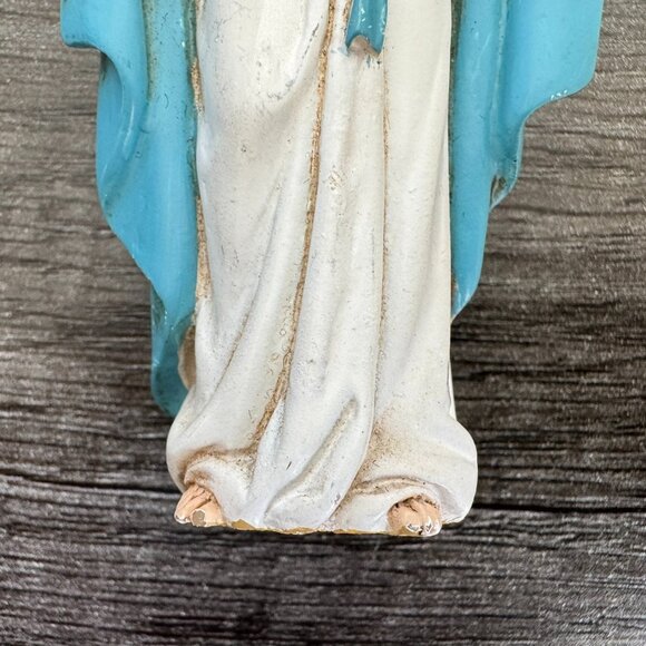 Virgin Mary Figurine Statue | 4.25" Catholic Religious Decor | Mother of God - Picture 12 of 13